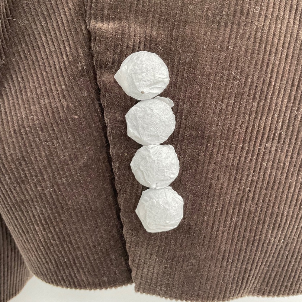 Lauren Ralph Lauren Women Brown Corduroy Blazer Jacket Crest Button Size 22W - Picture 9 of 12